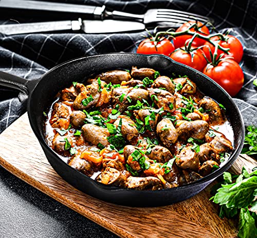 Utopia Kitchen - Saute fry pan - Pre-Seasoned Cast Iron Skillet Set 3-Piece - Nonstick Frying Pan 6 Inch, 8 Inch and 10 Inch Cast Iron Set (Black) - Image 4